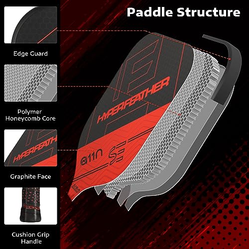 A11N Sports Pro Pickleball Net with Wheels and Hand Winch and Pickleball Paddles Set of 2 - Image 3