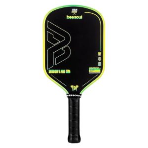 Beesoul Professional Pickleball Paddles – 4th Gen Thermoformed Core– Charged Surface Technology for Power & Feel – T800 Carbon Fiber – USAPA Approved - NFC Chip
