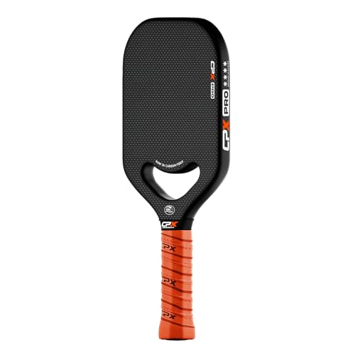 CPX Pro Carbon Fiber Pickleball Paddle - Professional Grade, Matte Finish, 19mm Honeycomb Core, Tennis Style Grip - Edgeless Paddle Designed in Chicago, USA - Image 3