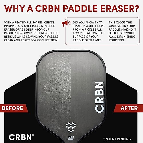 CRBN Pickleball Power Bundle - X Series Paddle, Paddle Eraser & Lead Tape for Peak Performance - Image 4