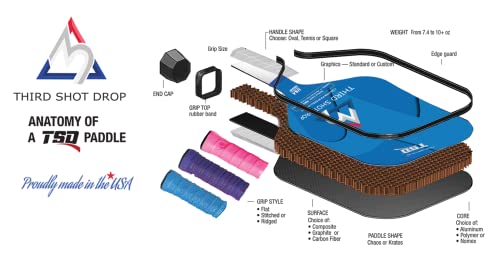 Custom Pickleball Paddle | Kratos - Elongated Shape - Image 4