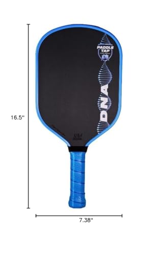 DNA Pickleball Paddle Raw Carbon Fiber Thermo Sealed Foam Injected Edge 16mm Ultimate Spin Control Balance & Power, Black & Blue, DNA16MM - Image 6