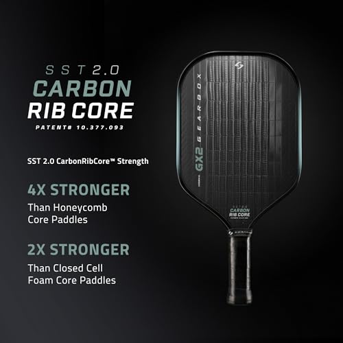 Gearbox GX2 Pickleball Paddle - Carbon Fiber Face, SST 2.0 Power Core, High Spin & Control for an Exceptional All Around Paddle - Image 6