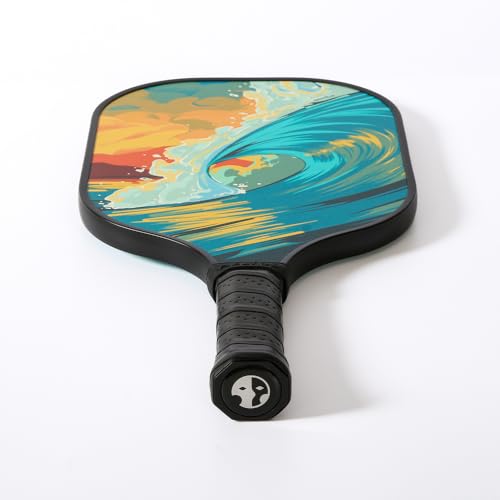HELIOS Hawaii Pickleball Paddle Set of 2 – O'ahu | Includes Pipeline & Diamond Head Paddles | Particle-Printed Fiberglass Surface with 13mm Reactive Honeycomb Core | 8oz, Beginner Set for Control - Image 6