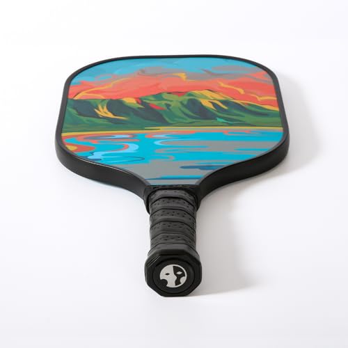 HELIOS Hawaii Pickleball Paddle Set of 2 – O'ahu | Includes Pipeline & Diamond Head Paddles | Particle-Printed Fiberglass Surface with 13mm Reactive Honeycomb Core | 8oz, Beginner Set for Control - Image 5