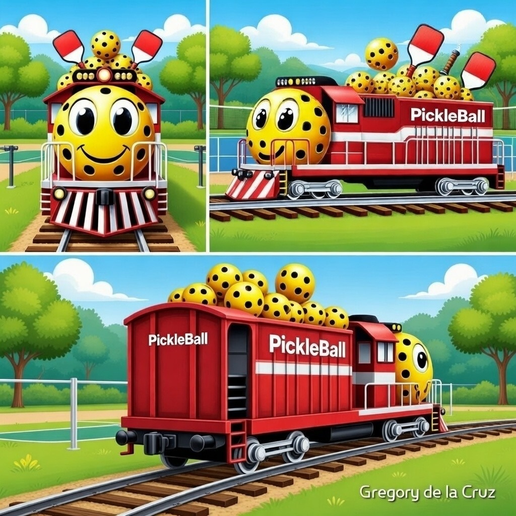 All Aboard the Pickleball Express – Funny Pickleball Train Gift Sticker, Tee & More | Pickleball Lover Gift - Image 5
