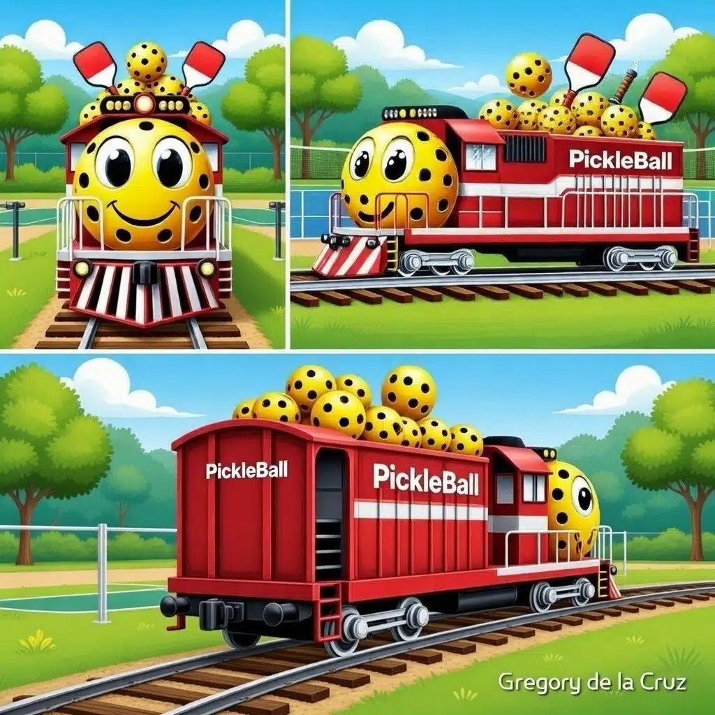 All Aboard the Pickleball Express – Funny Pickleball Train Gift Sticker, Tee & More | Pickleball Lover Gift - Image 5