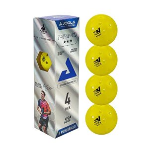 JOOLA Ben Johns Hyperion Pickleball Paddle - Carbon Surface, Elongated Handle, Polypropylene Core, Custom Cover + JOOLA Primo Indoor/Outdoor Pickleball Balls