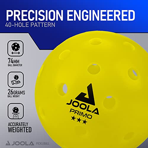 JOOLA Ben Johns Hyperion Pickleball Paddle - Carbon Surface, Elongated Handle, Polypropylene Core, Custom Cover + JOOLA Primo Indoor/Outdoor Pickleball Balls - Image 8