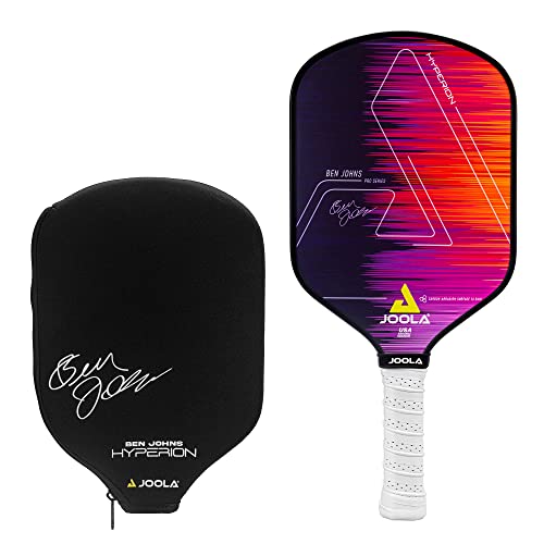 JOOLA Ben Johns Hyperion Pickleball Paddle - Carbon Surface, Elongated Handle, Polypropylene Core, Custom Cover + JOOLA Primo Indoor/Outdoor Pickleball Balls - Image 3