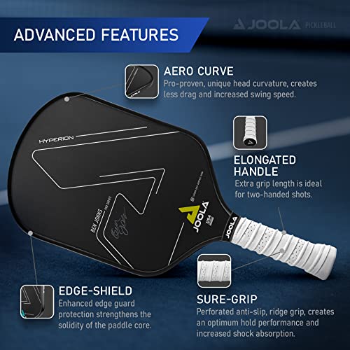 JOOLA Pickleball Paddles – Textured Carbon Grip Surface for Spin, Control & Power – Select Hyperion, Vision or Radius Shapes – Lightweight, Durable Rackets – Polypropylene Core – USAP Approved - Image 3