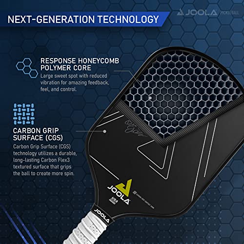 JOOLA Pickleball Paddles – Textured Carbon Grip Surface for Spin, Control & Power – Select Hyperion, Vision or Radius Shapes – Lightweight, Durable Rackets – Polypropylene Core – USAP Approved - Image 4