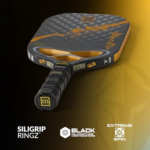 Mint Sport Maestro Pickleball Paddle – Titanium Carbon Fiber Hybrid Face, 20mm Polypropylene Core, Mid-Heavyweight Thermoformed Edgeless Paddle, USAPA Approved for Power & Control - Image 4