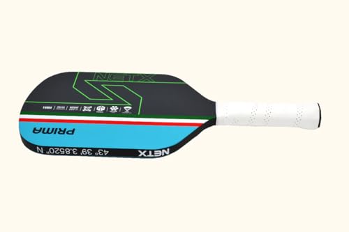NETX Prima Original Pickleball Paddle – Limited Edition Carbon Fiber Pickleball Racket for Beginners & Advanced Players, Lightweight 7.8oz Edgeless Design with Honeycomb Core for Power & Control - Image 5