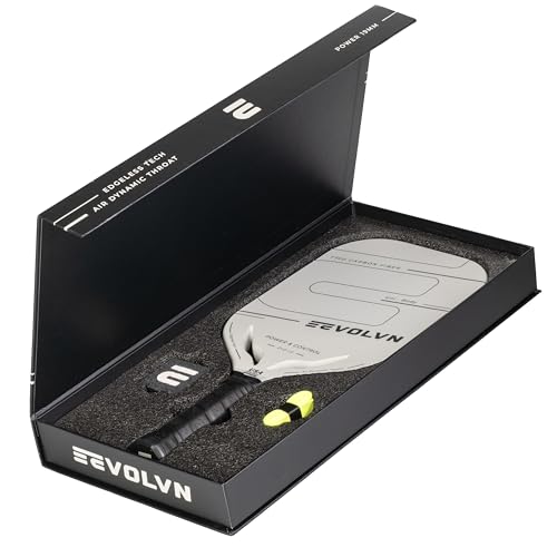 Pickleball Paddle Racket, Toray T700 Carbon Fiber, Edgeless Polypropylene Core, 19 mm, Balanced Power and Control, Textured Surface for Spin, Air-Throat, Lightweight, White, Designed in USA - Image 7