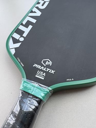 Pickleball Paddle, T700 Carbon Fiber, Black with Green Trim - Image 3