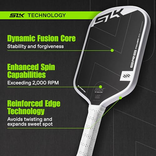 Selkirk Sport SLK ERA Power Pickleball Paddle | Carbon Fiber & Fiberglass Hybrid Face for Power, Spin & Control | Dynamic Fusion Core | Professional Pickleball Paddles for Aggressive Players - Image 6