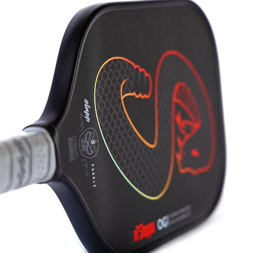 SlappSTIK OG Raw - El Slappo | Raw Carbon Fiber Pickleball Paddle with 14mm Honeycomb Core for Faster Ball Speed with Ultimate Spin and Consistency | USAPA Approved - Image 4