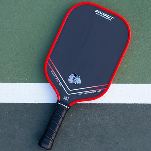 Team Golf Parrot Paddles NHL Chicago Blackhawks Pro-Formance Pickleball Paddle - Image 5