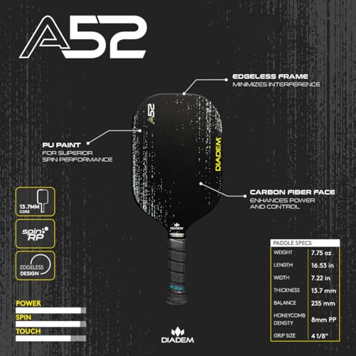 Ultimate Premium Pickleball Set – Diadem A52 Paddles, Neoprene Covers & USAPA Balls | Spin, Power & Precision - Image 6