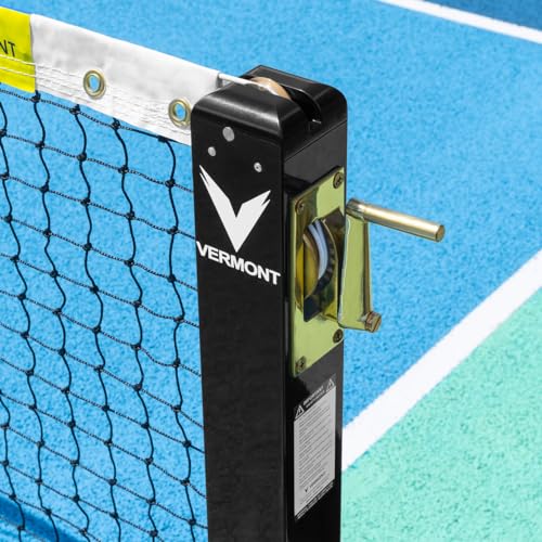 Vermont Self-Weighted Pickleball Posts & Net | Heavy-Duty Aluminum Pickleball Posts with Galvanized Steel Weights - Freestanding & Portable Set - Image 6