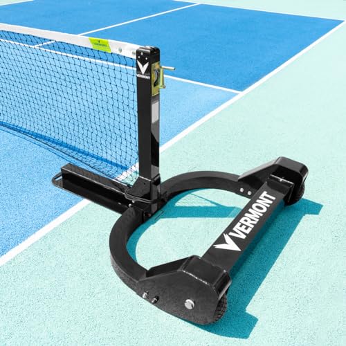Vermont Self-Weighted Pickleball Posts & Net | Heavy-Duty Aluminum Pickleball Posts with Galvanized Steel Weights - Freestanding & Portable Set - Image 7