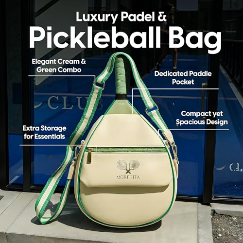 Women’s Padel & Pickleball Bag – Luxury Racket Purse with Paddle Pocket, Adjustable Strap, & Gold Hardware – Court-to-Café Style Tote - Image 3